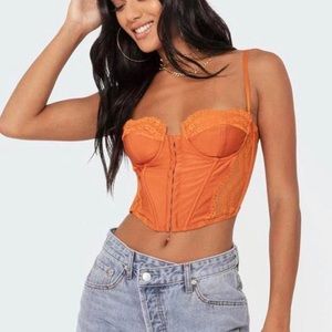 EDIKTED ORANGE CORSET